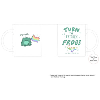 Turn The Freakin’ Frogs Gay Mug Thumbnail